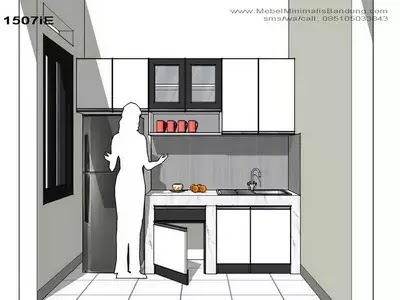 Contoh dapur kecil campernik oleh SUNSUN Interior Bandung (2)